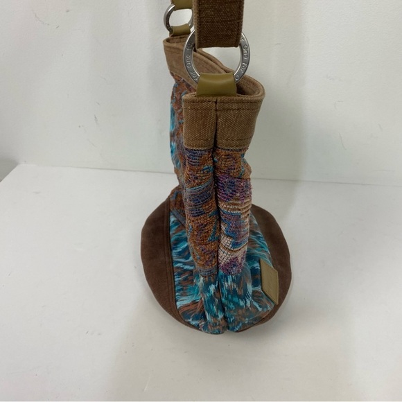 Toms canvas bucket round shoulder bag western print crossbody - Picture 4 of 9